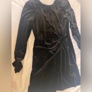 New Zara size S  suede black dress
